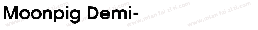 Moonpig Demi字体转换
